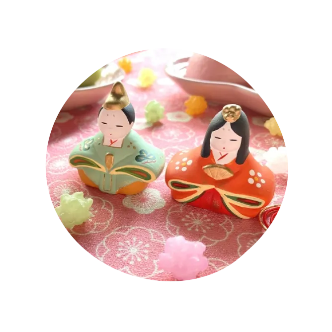 雛人形のお代理様とお雛様の写真